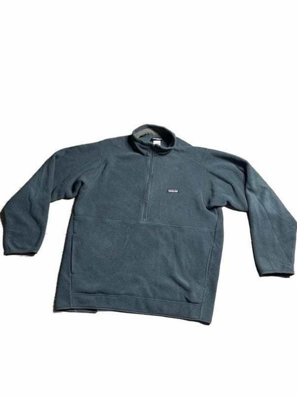Patagonia Synchilla Marsupial 1/4 Zip Fleece Pullover Men's XL Dark Green